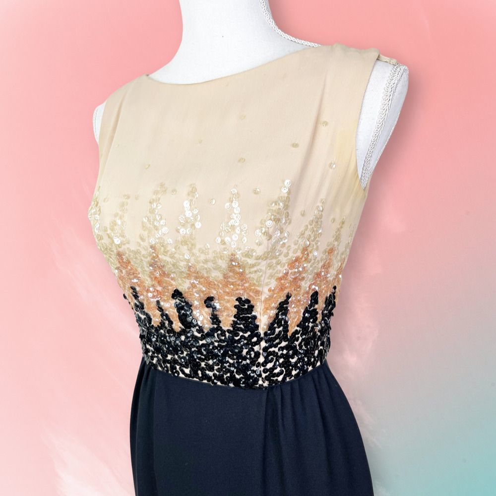 Vintage 1960s Miss Milgrim Cocktail Dress - Mad Men - Incredible! - Picture 5 of 9